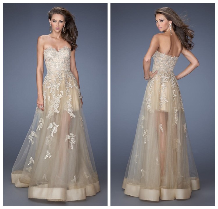 Sweetheart Sleeveless Long Prom Dress, See Through Prom Dress, Prom Dress,tulle Prom Dress, Prom Dress,