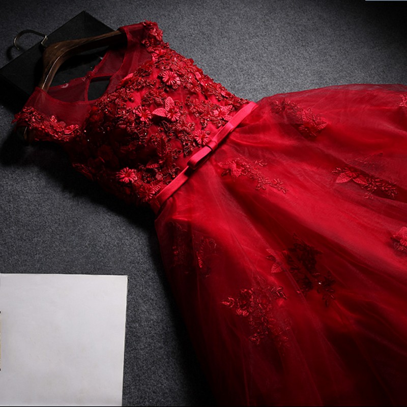 Classic Red Quinceanera Dress,Embroidery Ball Gowns,Masquerade Ball ...